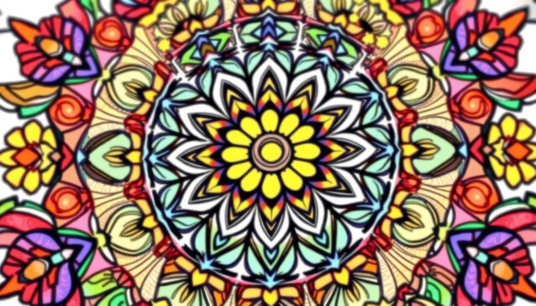 Coloring Mandalas: A Creative Approach to Stress Reduction Through Puzzles